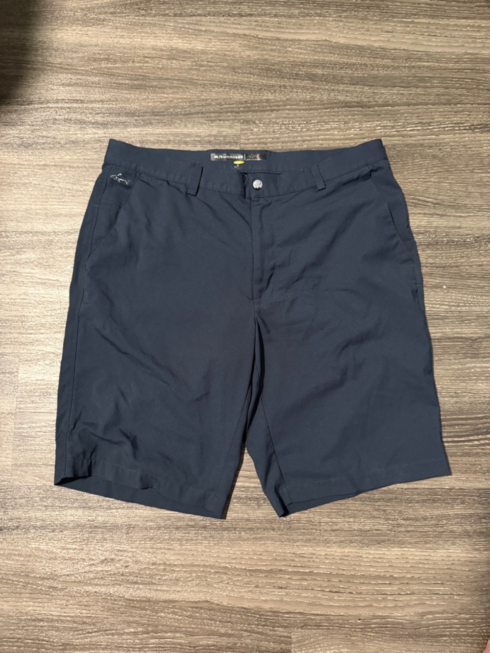 Greg Norman Collection | Navy Hybrid Performance Shorts | 34